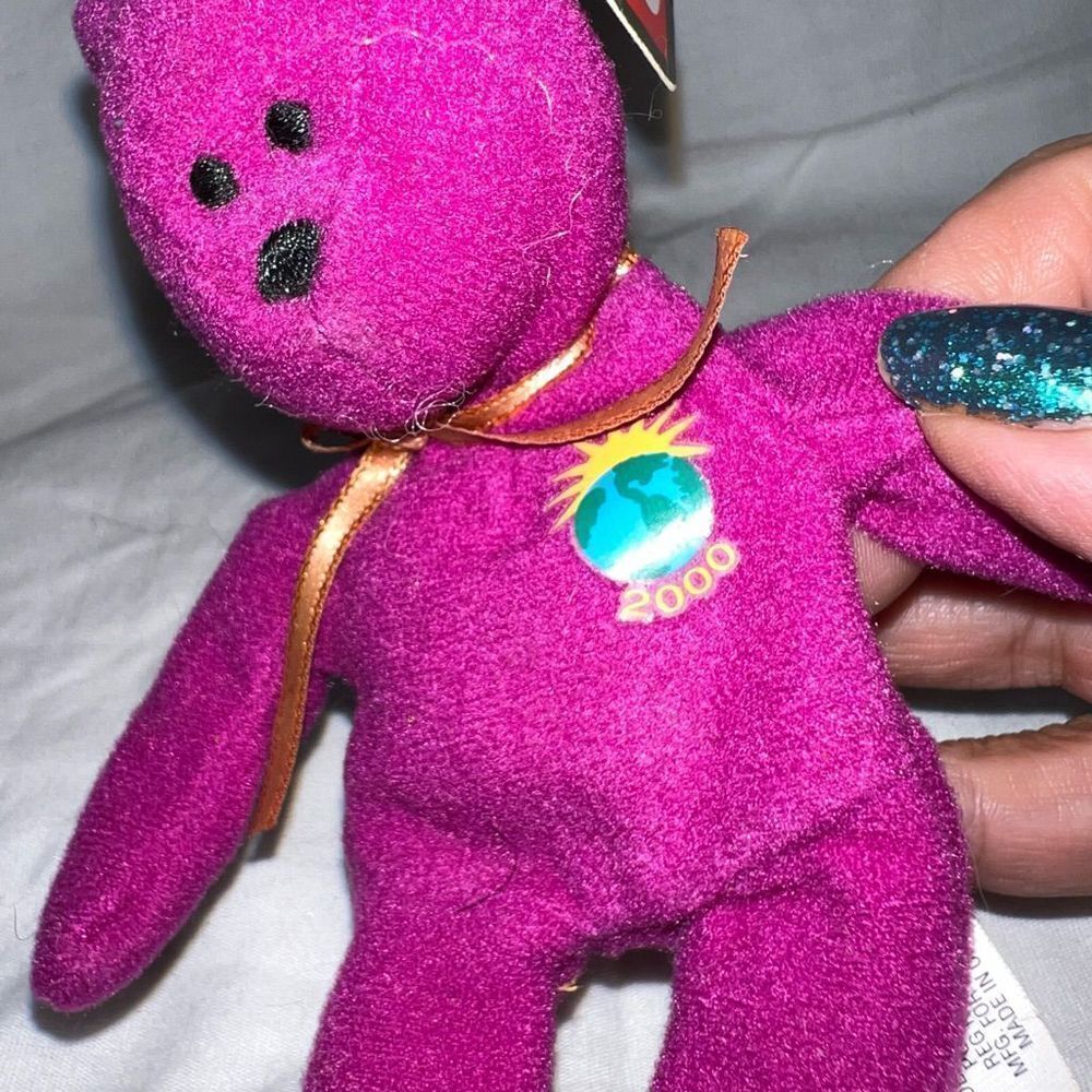 TY vintage McDonalds Teenie Beanie Millennium Bear - Picture 2 of 7